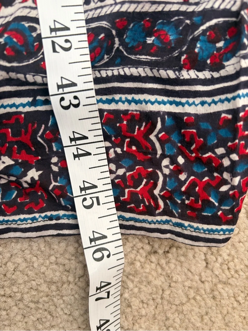 Bell by Alicia bell bohemian tassel festival cotton mixed print dress maxi sz xs - Picture 14 of 14
